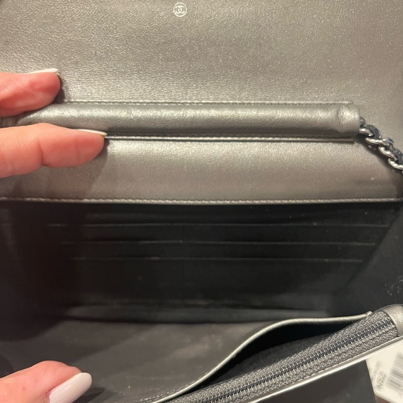 Chanel Wallwt on Chain 45004 Dark Silver - Picture 6 of 13
